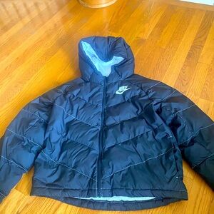 Girls XL Black Nike Puffer coat